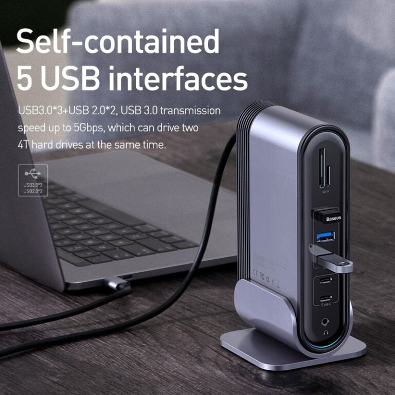 Baseus Hub Working Station Three-Screen 17 in 1 Multifunctional Type-C ...