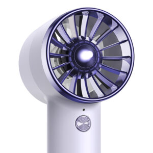 Baseus Fan Flyer Turbine Handheld Fan With High Capacity 4000mAh Power Bank Lightning Cable - Purple ACFX010005